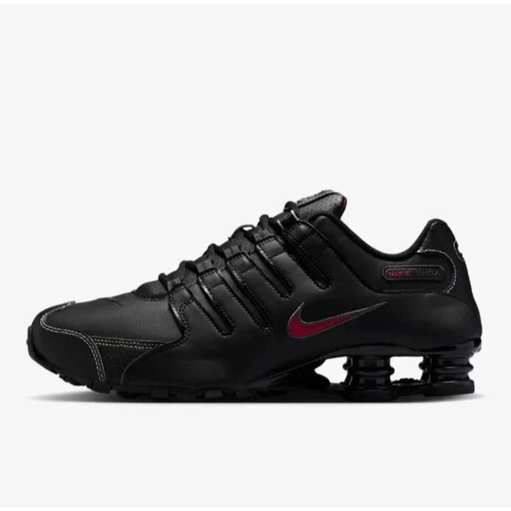 Nike Shox NZ Black White/Varsity/Red Sneakers Mens Size 9.5 - (378341-017)